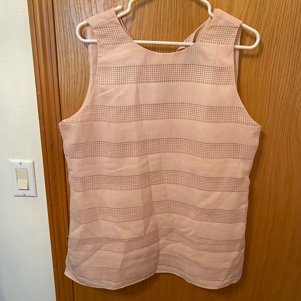Ann Taylor factory large light pink sleeveless top